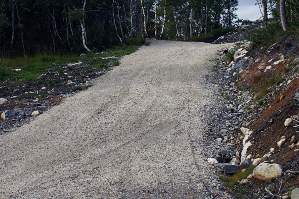 Gravel driveway project near Western Carolina University campus in Cullowhee North Carolina