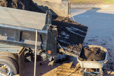 Professional fill dirt delivery in Otto North Carolina rural mountain community