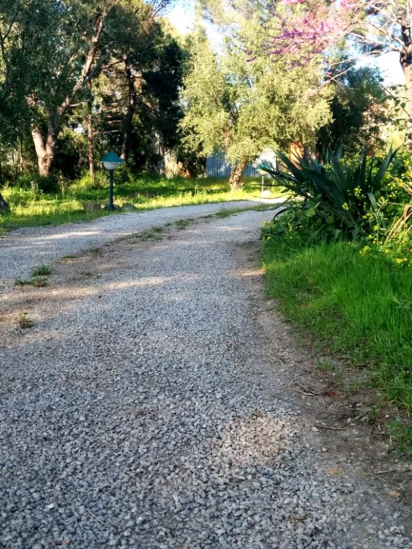 Professional gravel installation project at whitewater outfitter facility in Otto North Carolina